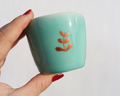 Bakır Yaldız Sır Üstü Boya (200°C) - 10 gr - Thumbnail