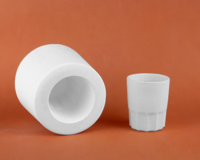 Dekorlu Küçük Su Bardağı Döküm Kalıbı 6,5x8 cm