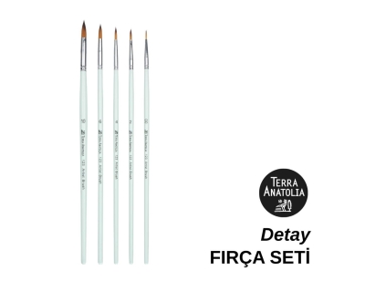 Terra Anatolia - Detay Fırça Seti (5'li) - Terra Anatolia