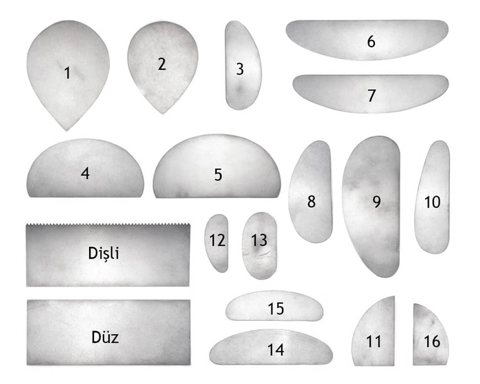 Metal Sistre Düz