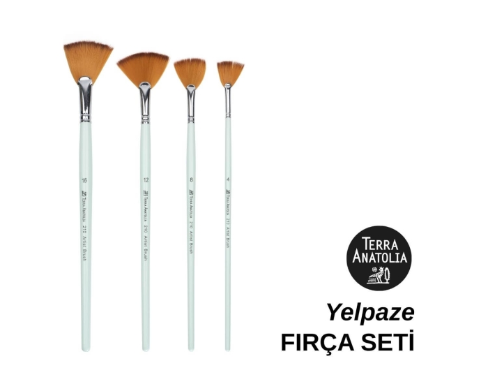 Yelpaze Fırça Seti (4'lü) - Terra Anatolia