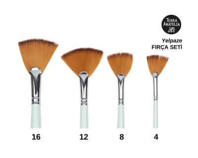 Yelpaze Fırça Seti (4'lü) - Terra Anatolia - Thumbnail
